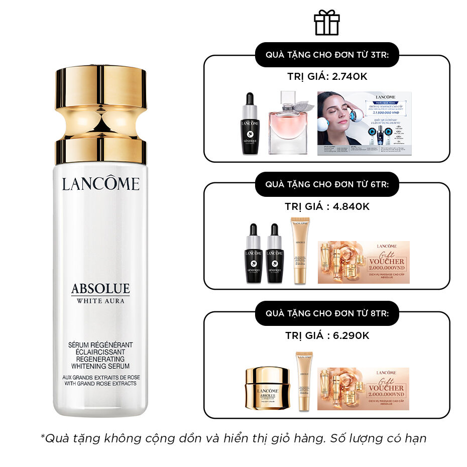 DƯỠNG CHẤT CHỐNG LAO HOA & LAM SANG DA ABSOLUE WHITE AURA