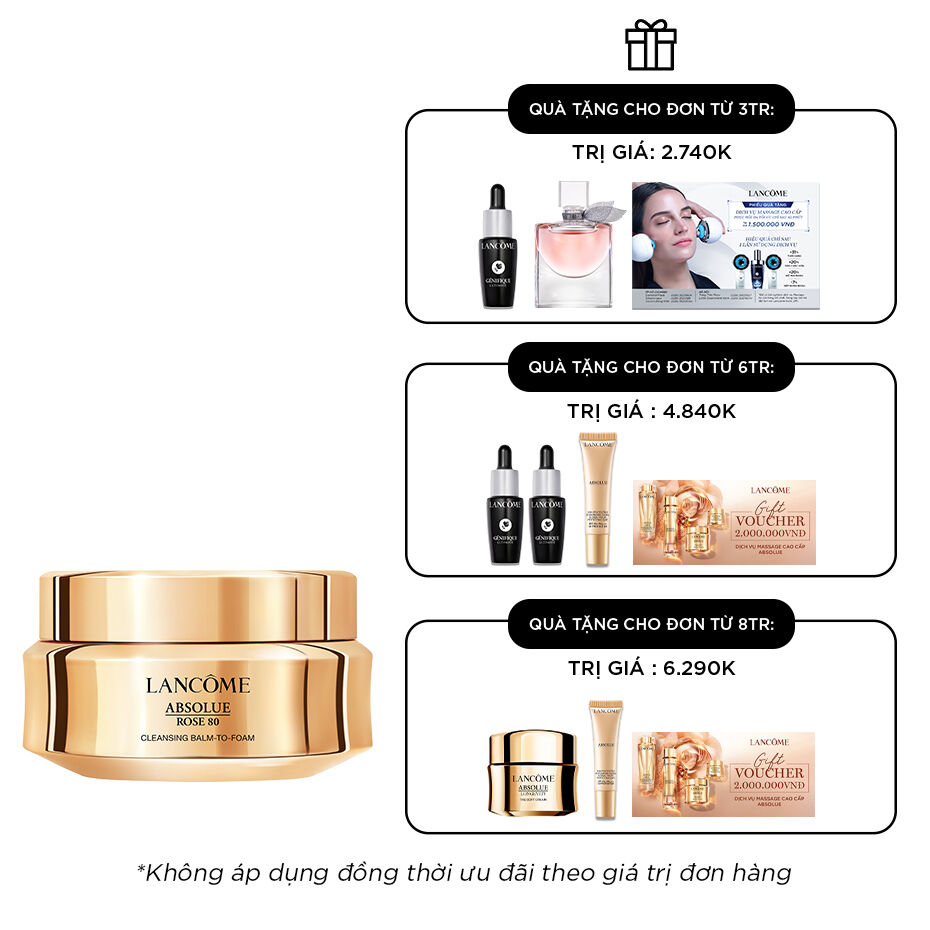 SAP RỬA MẶT TẨY TRANG ABSOLUE ROSE 80 CLEANSING BALM-TO-FOAM