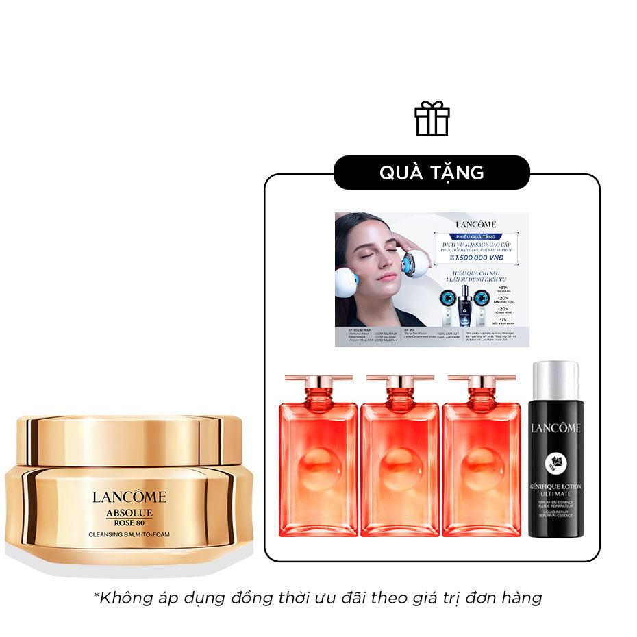 SAP RỬA MẶT TẨY TRANG ABSOLUE ROSE 80 CLEANSING BALM-TO-FOAM