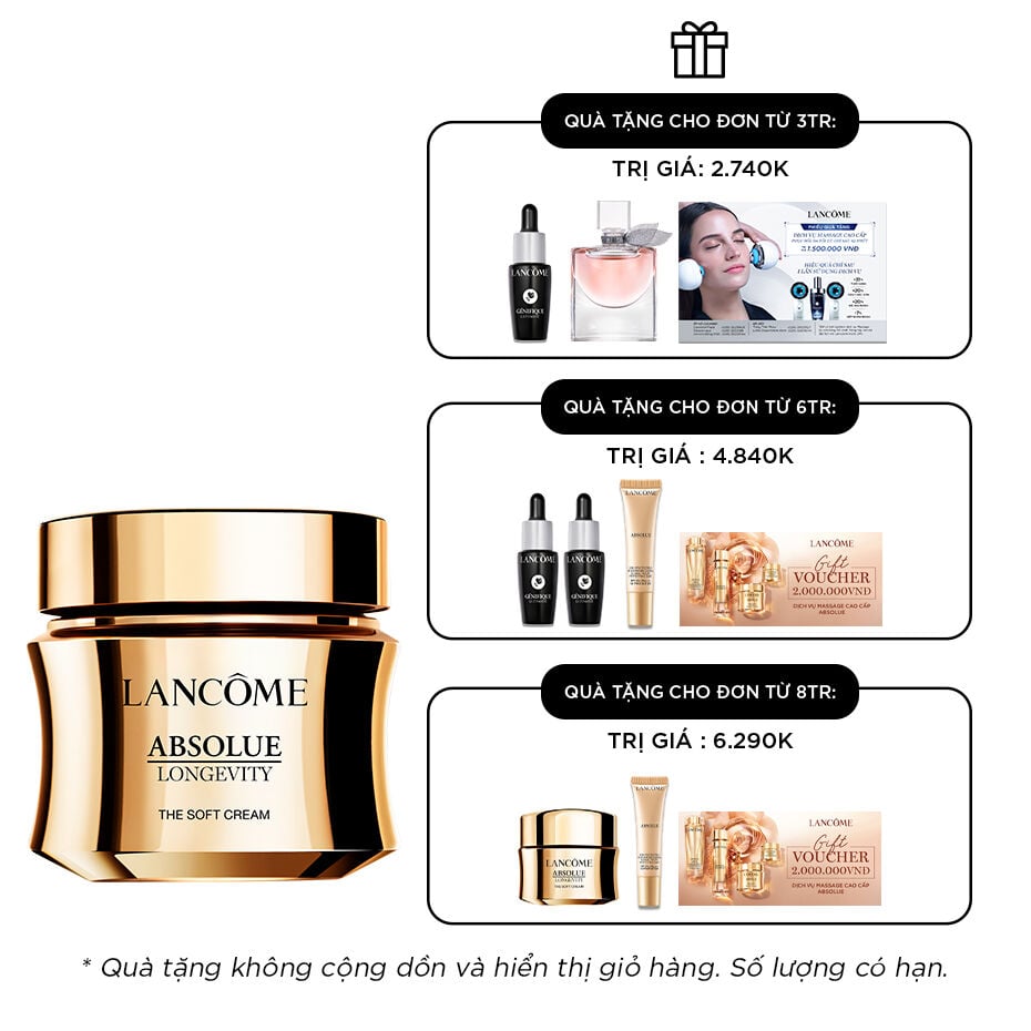 KEM DƯỠNG GIUP TAI TẠO LAN DA ABSOLUE LONGEVITY
