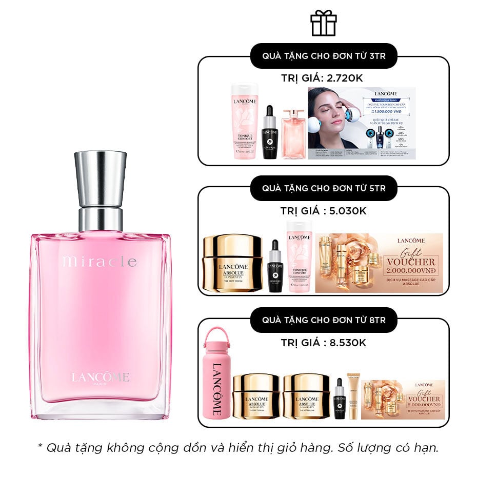 NƯỚC HOA MIRACLE NGỌT NGAO HƯƠNG HOA CỎ
