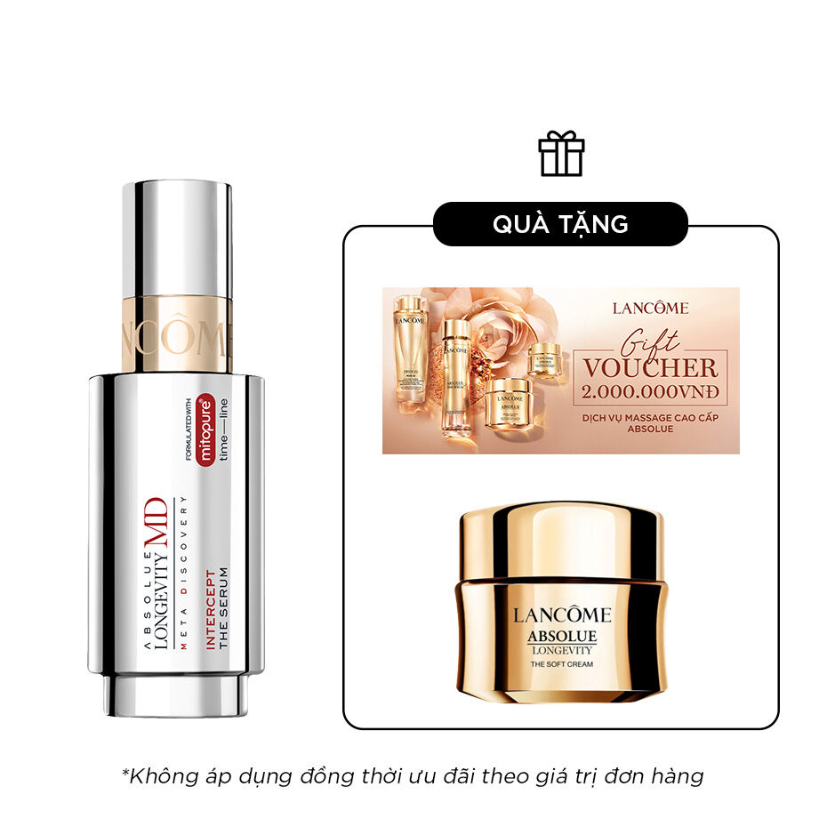 (MỞ BAN SỚM) SERUM THAY ĐỔI BIỂU HIỆN TUỔI DA LANCOME LONGEVITY MD INTERCEPT 50ML
