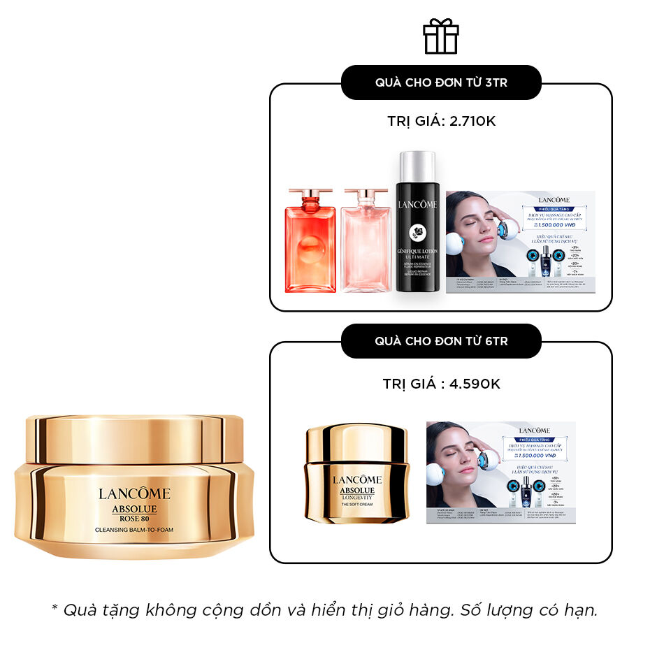 SAP RỬA MẶT TẨY TRANG ABSOLUE ROSE 80 CLEANSING BALM-TO-FOAM